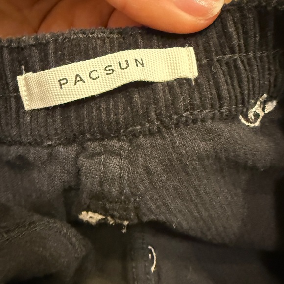 Pacsun Smiley Corduroy Low Rise Puddle Pants - Picture 4 of 6